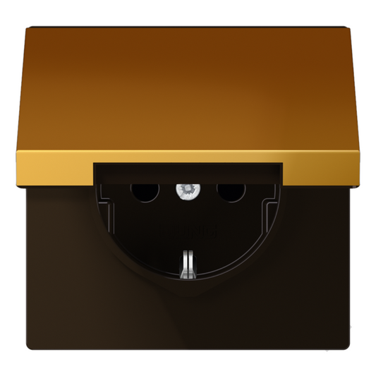 Metāliskā Rozete ar vāciņu IP44, zelta krāsā, LS990