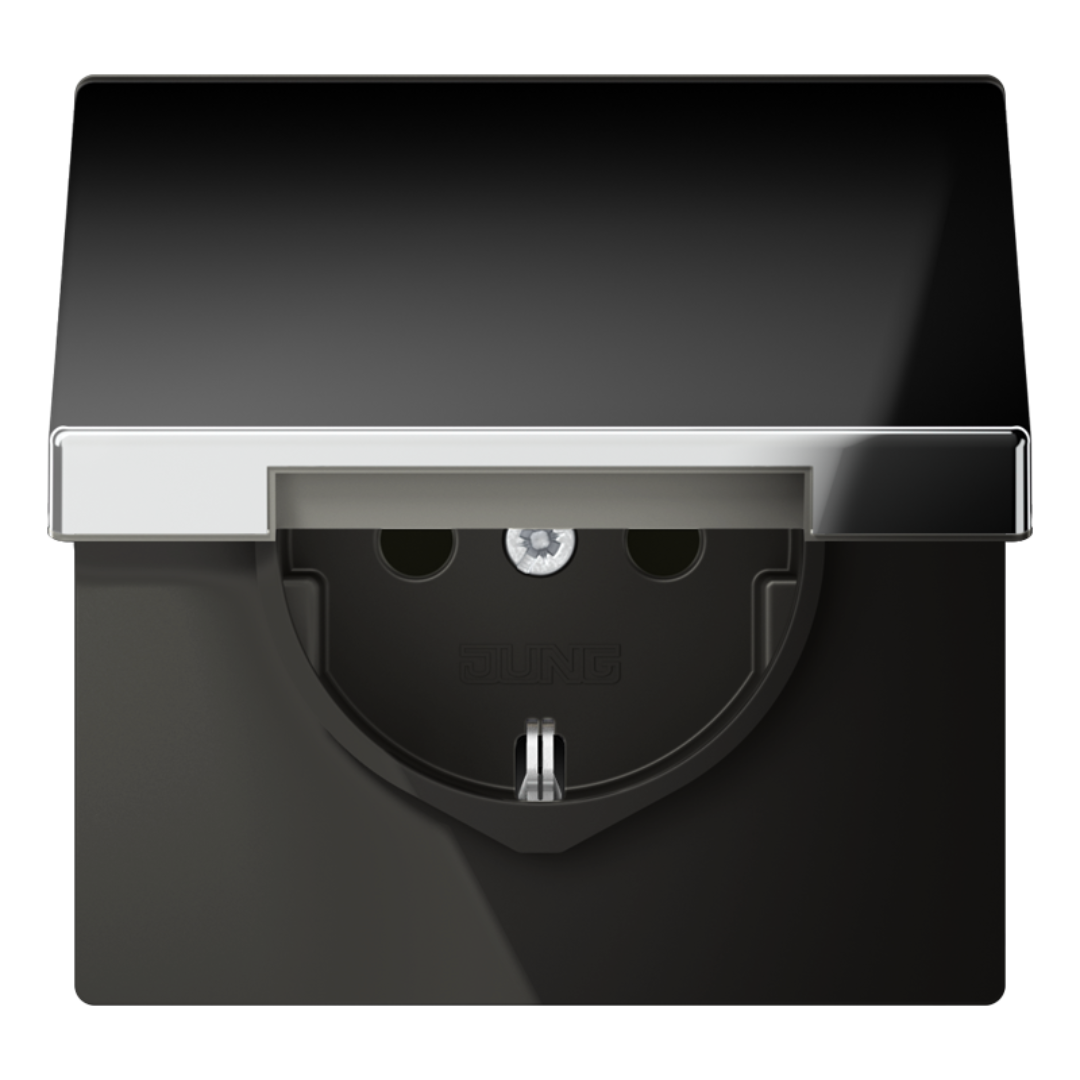 Metāliskā Rozete ar vāciņu IP44, hroms, LS990