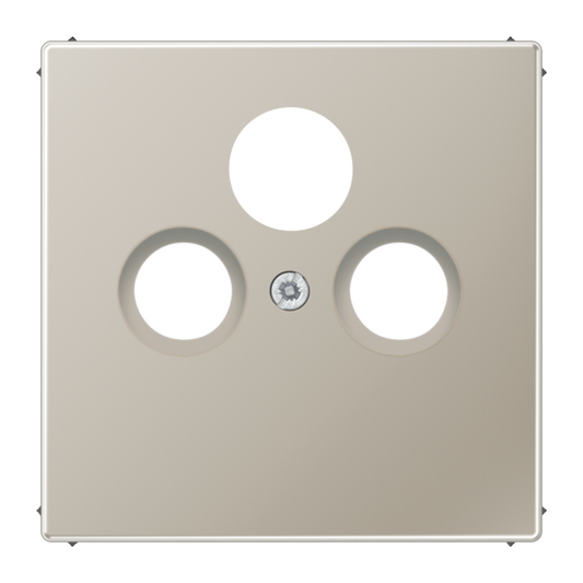 Metāliskā nosegplāksne SAT/TV ligzdai, nerūsējošais tērauds, LS990