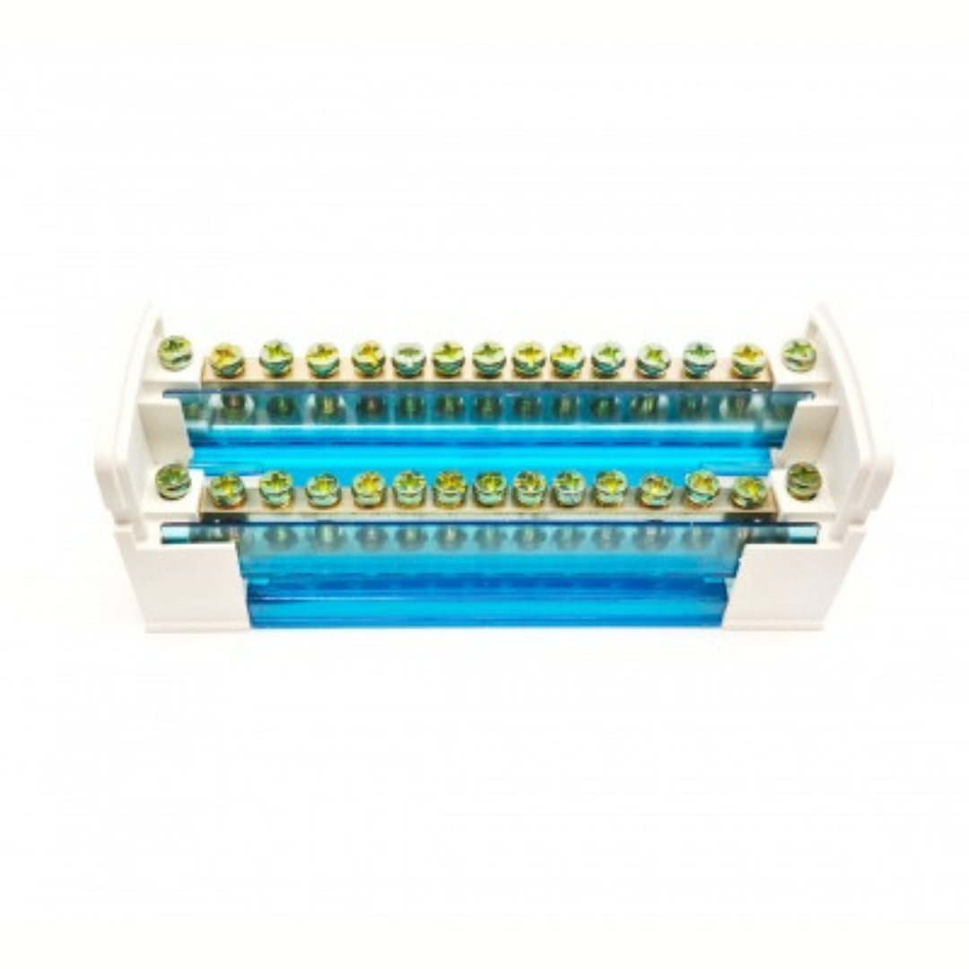 Sadales spaiļu bloks uz DIN sliedes, 2x15, 125A/500V, DB215, VEXEN