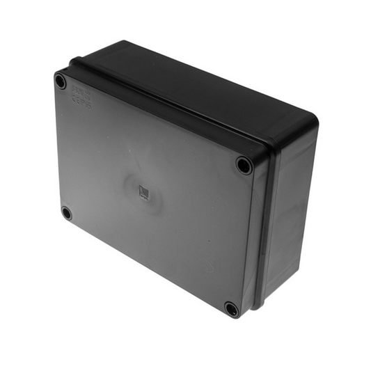 Nozarkārba melna S-BOX 416C, 190x140x70mm, IP65, UV izturīga, Pawbol