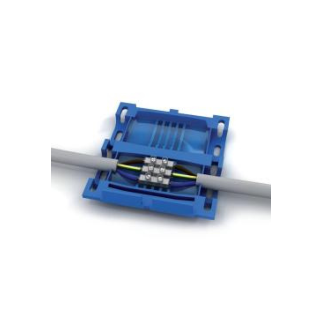 SHARK taisna savienojuma uzmava ar gēlu IPX8, ar trīs polu spaiļu bloku 1.5-2.5, 0.6/1kV kabeļiem, Etelec