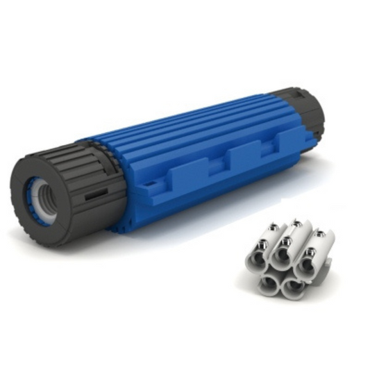 SHARK taisna savienojuma uzmava ar gēlu IP68, 5x2.5-10mm2, d14-21mm, 0.6/1KV kabeļiem, Etelec