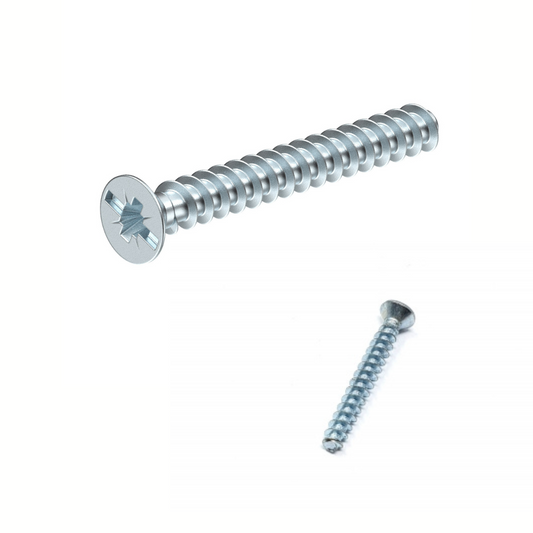 Skrūves instalācijas kārbām 3.2x15mm cinkotas ar plakanu galviņu, 100 gab., Pollmann