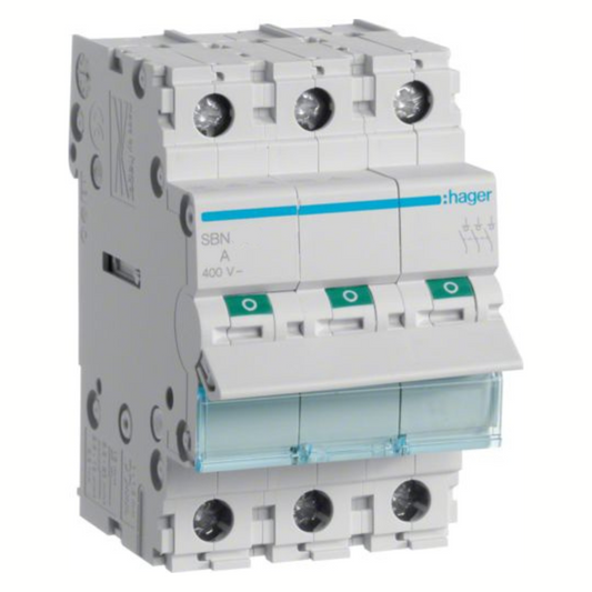 Slodzes slēdzis, SBN399, 3P, 125A, HAGER