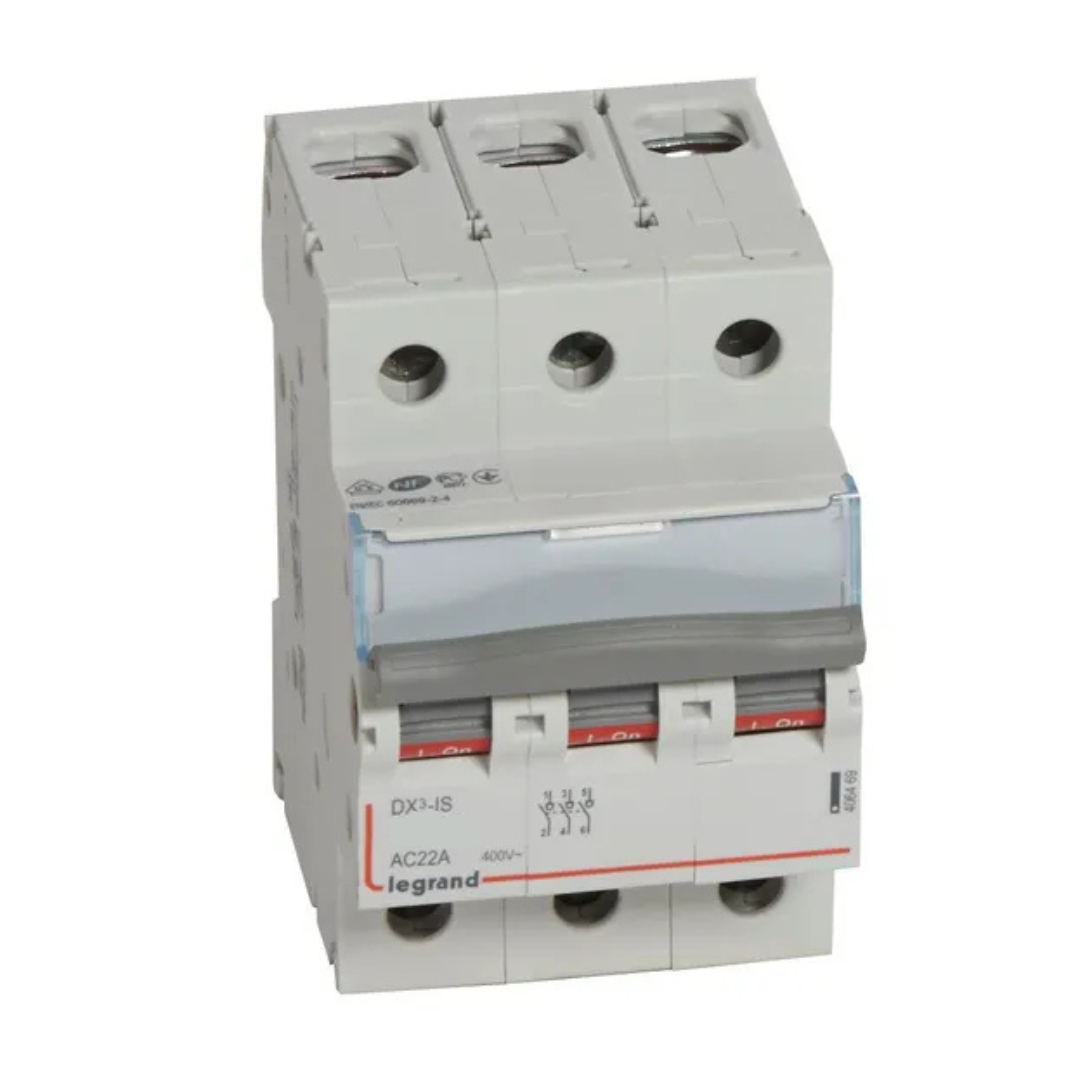 Slodzes slēdzis RX3 (DX3) 3P 40A, Legrand
