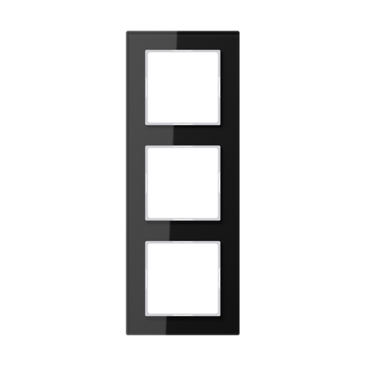 Rāmis stikla 3-vietīgs, melns, A CREATION