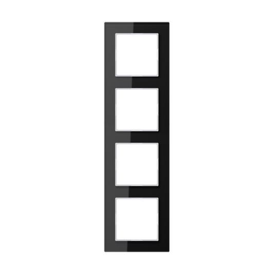 Rāmis stikla 4-vietīgs, melns, A CREATION