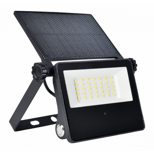 Prožektors ar saules bateriju Solar LED SN-1, ar kustības un krēslas sensoru, 1.4W, 4000K, 400lm, IP65, EC20119, ECOLIGHT