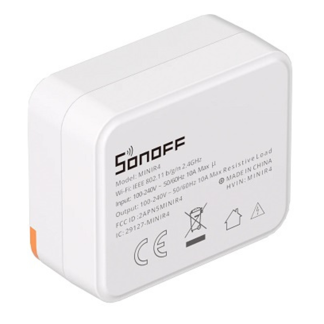 Viedais WiFi slēdzis, 1 kanāls, 10A, AC 100-240V, 2400W, SONOFF