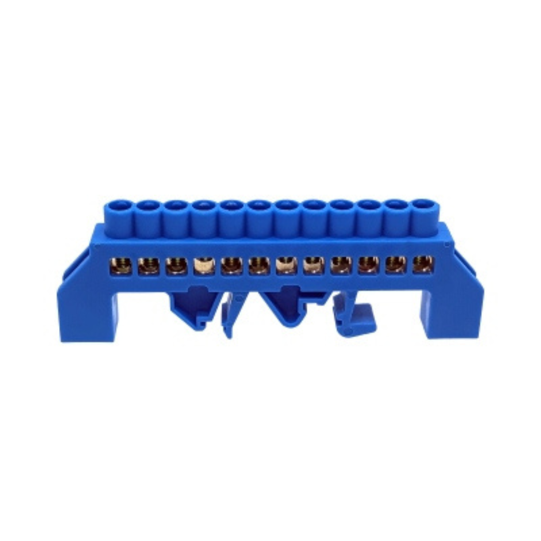 Izolētā neitrāles spaile uz DIN sliedes, 12 poli, TN12BI