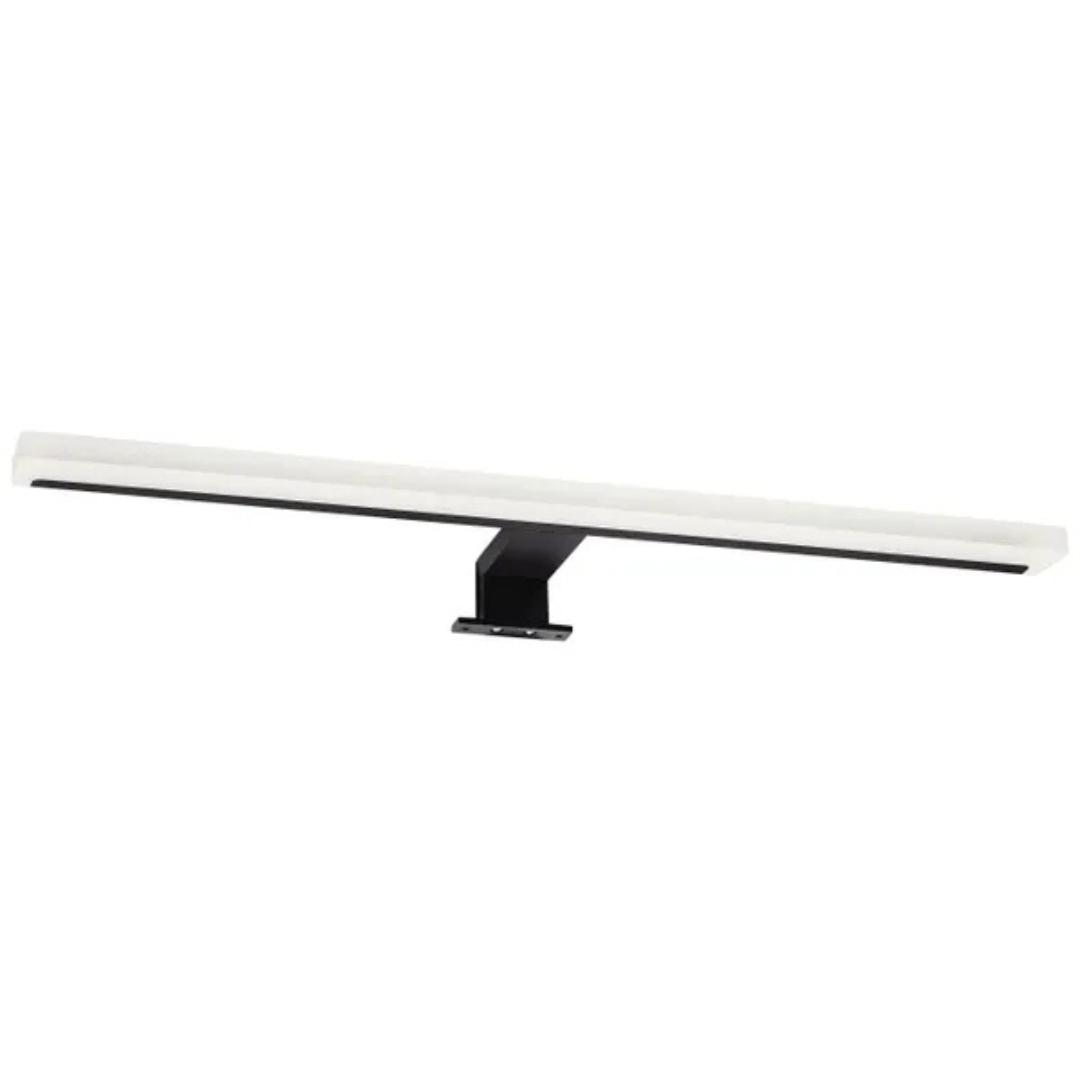 Gaismeklis LED spogulim, 9W, 245lm, 60cm, IP44, melns matēts, THORGEON
