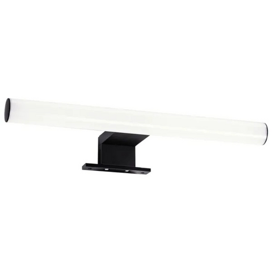Gaismeklis LED spogulim, 5W, 446lm, 30cm, IP44, melns matēts, THORGEON