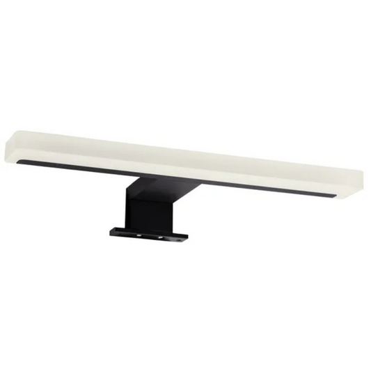 Gaismeklis LED spogulim, 5W, 446lm, 30cm, IP44, melns matēts, THORGEON