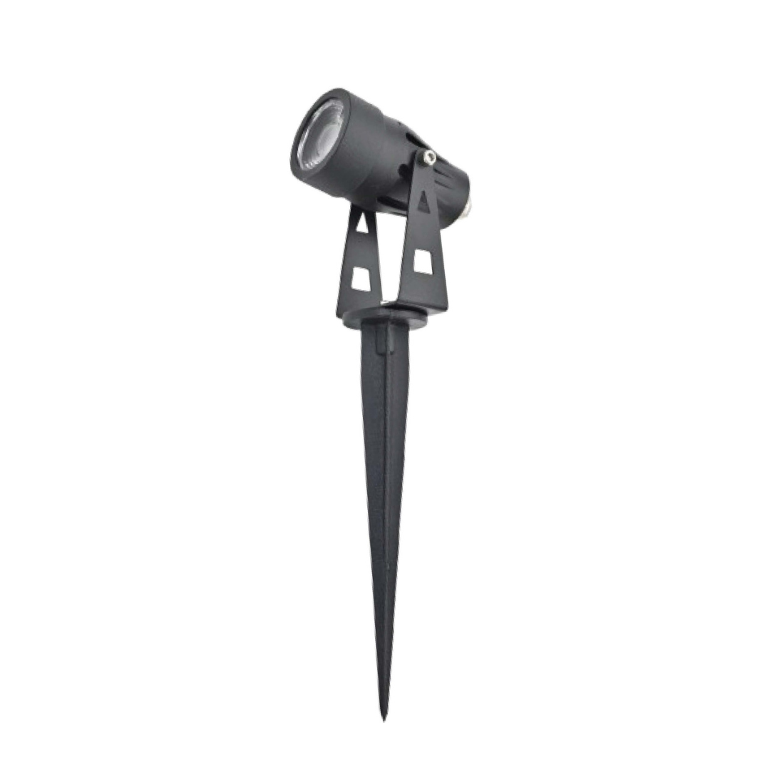 Āra dārza LED gaismeklis (spot), matēts melns, 3W, 4200K, 255lm, IP65, Spector Light
