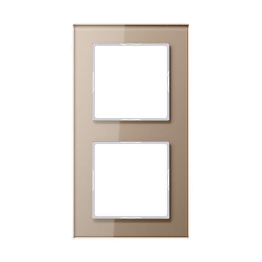 Rāmis stikla 2-vietīgs, šampanieša krāsa, A CREATION