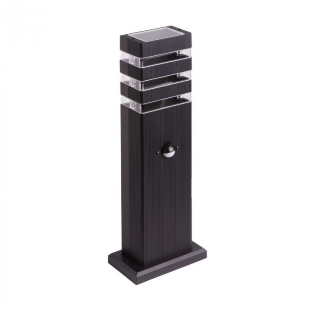 Gaismeklis / apgaismes stabs SO-40P ar sensoru, 1xGU10, IP44, melns, EC79420, ECOLIGHT