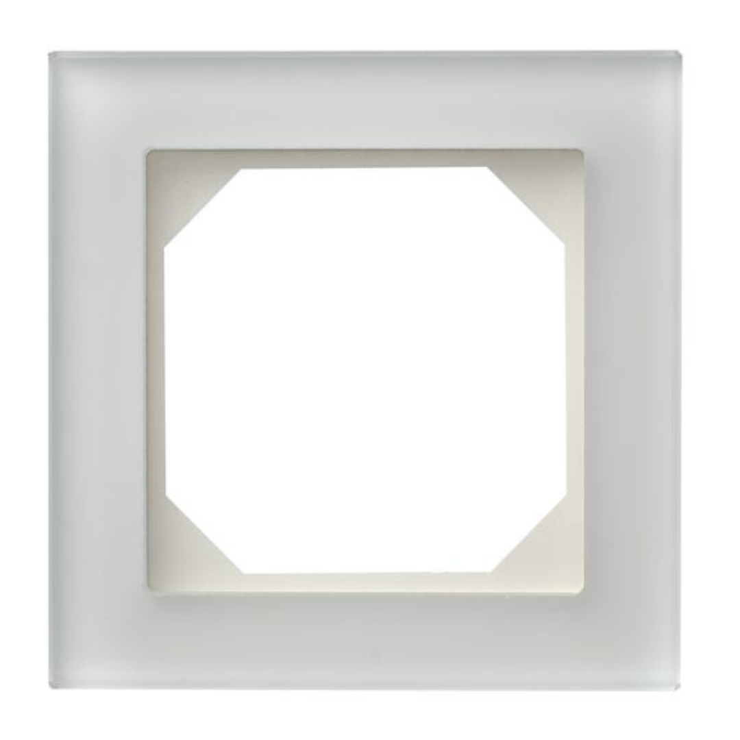 Rāmis stikla 1-vietīgs, balts, Liregus EPSILON