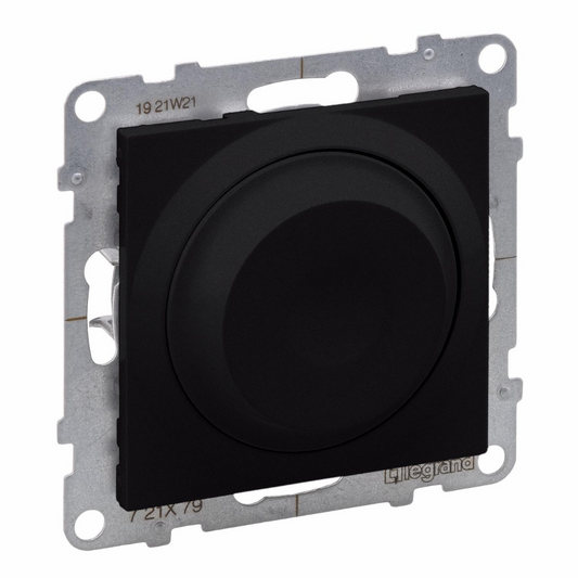 Universāls rotējams LED dimmeris RC/RL 5-75W, melns, SUNO