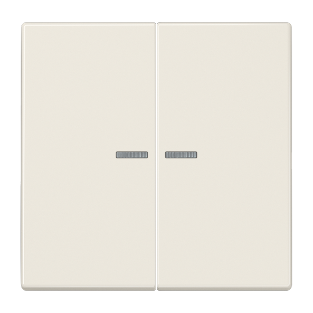 Dubultais taustiņš ar indikācijas lodziņu, krēmkrāsas, LS990