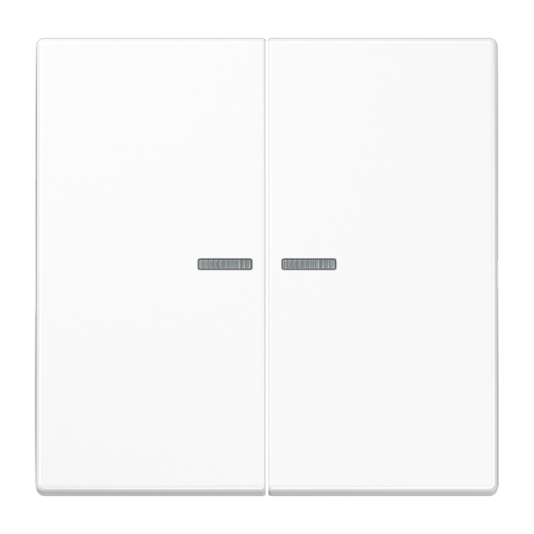 Dubultais taustiņš ar indikācijas lodziņu, balts, LS990