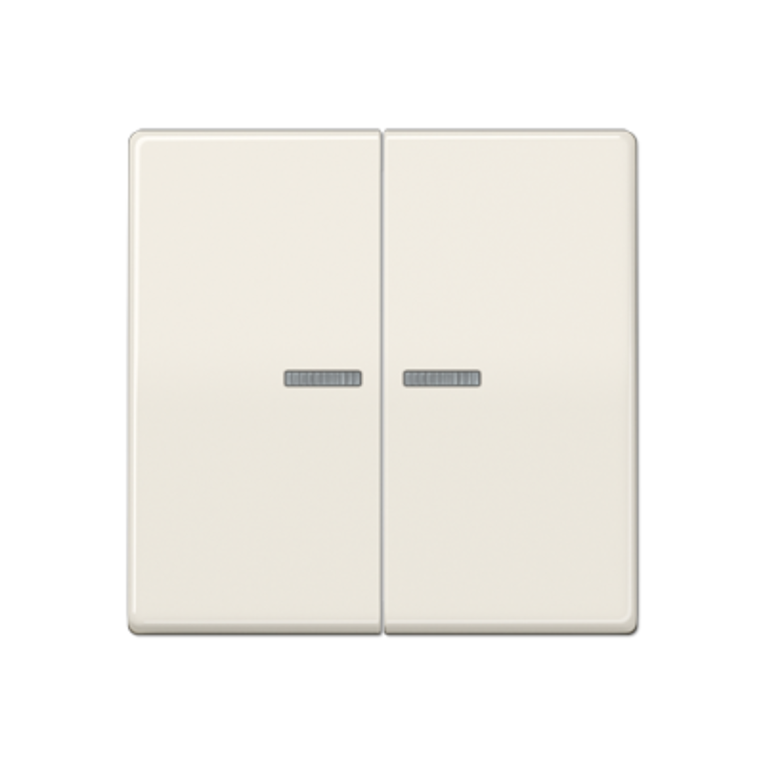 Dubultais taustiņš ar indikācijas lodziņu, krēmkrāsas, AS500