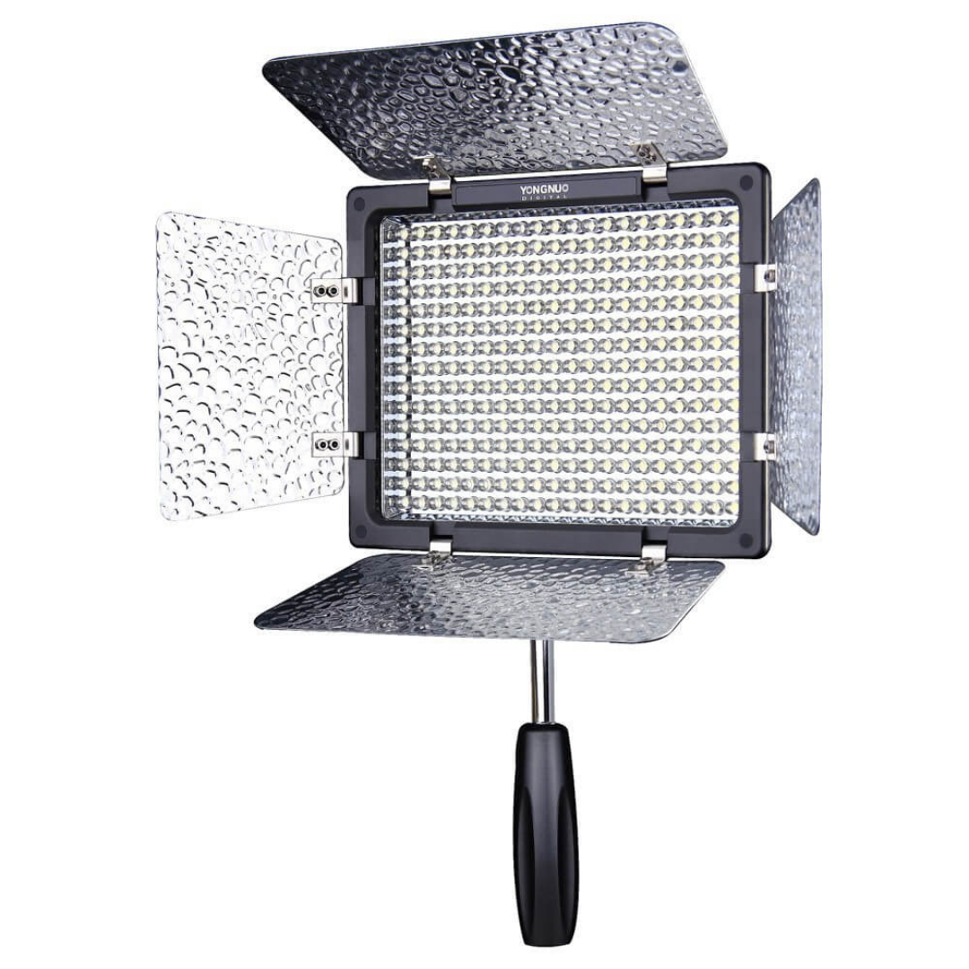 Tetovēšanas komplekts, Yongnuo YN300III 3200-5600K lampa ar barošanas avotu, statīvu un polarizējošo plēvi