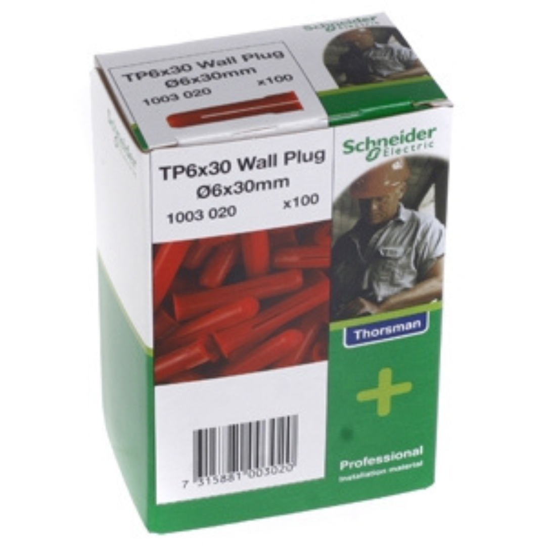 Dībelis TP 6x30 mm, 100gab., Thorsman, Schneider Electric