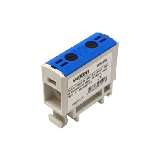 Tranzītspaile Al/Cu 2,5-35mm2, N - zila, TS1035B