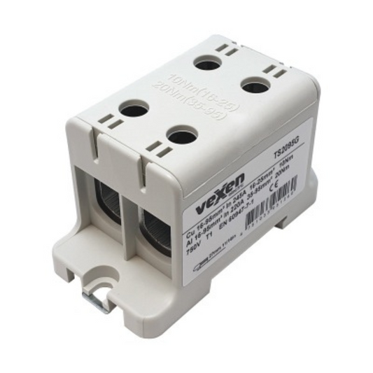 Tranzītspaile Al/Cu 2x16-95mm2, L - pelēka, TS2095G