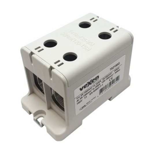 Tranzītspaile Al/Cu 2x35-150mm2, L - pelēka, TS2150G