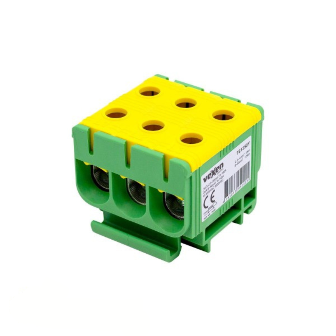 Tranzītspaile Al/Cu 3x1x2,5-50mm2, PE - dzelten/zaļa, TS1350Y