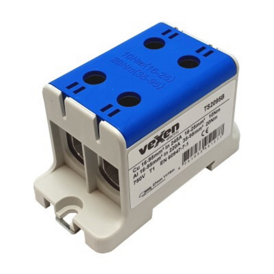 Tranzītspaile Al/Cu 2x16-95mm2, N - zila, TS2095B