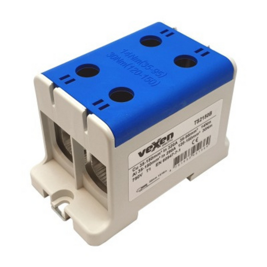 Tranzītspaile Al/Cu 2x35-150mm2, N - zila, TS2150B