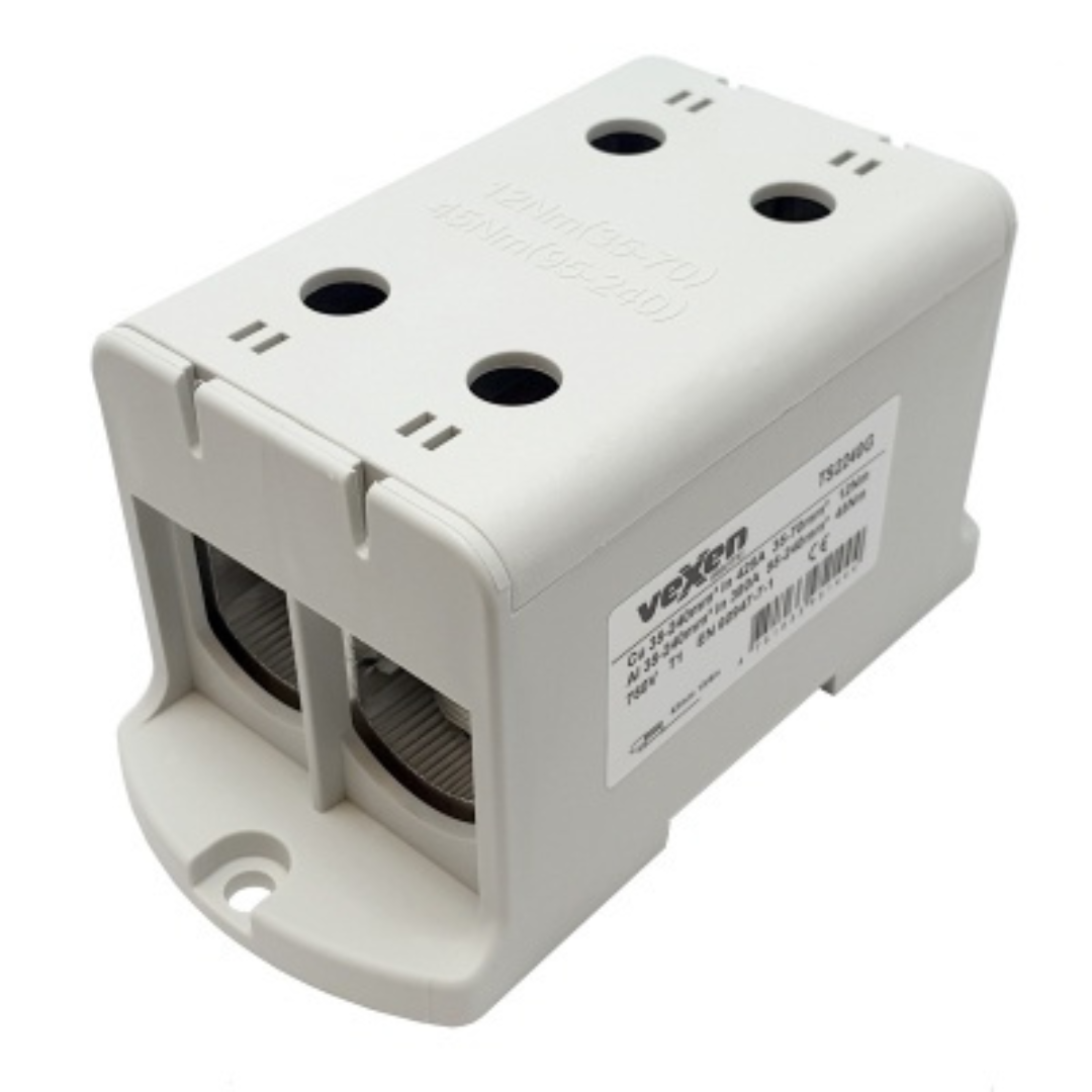 Tranzītspaile Al/Cu 2x35-240mm2, L - pelēka, TS2240G