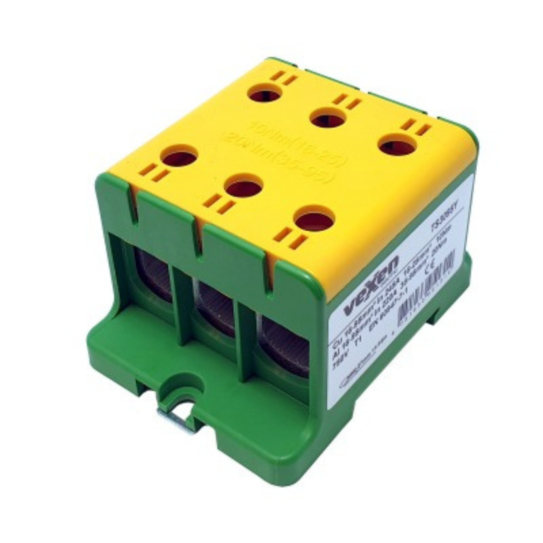 Tranzītspaile Al/Cu 3x16-95mm2, PE - dzelten/zaļa, TS3095Y