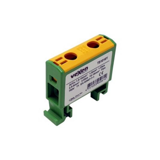 Tranzītspaile Al/Cu 1,5-16mm2, PE - dzelten/zaļa, TS1016Y