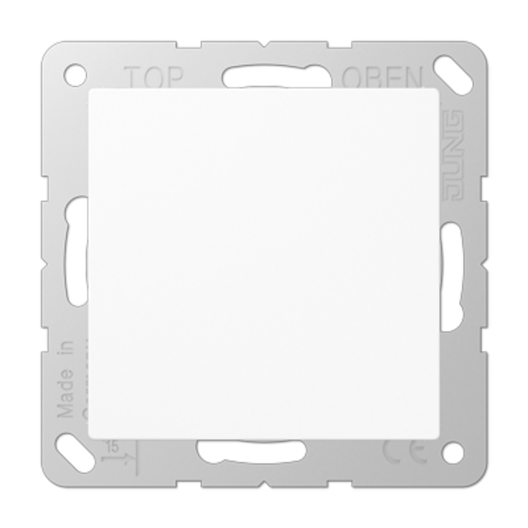 Tukša centrālā plāksne (uzspiežama fiksācija), balta, AS500 / A500