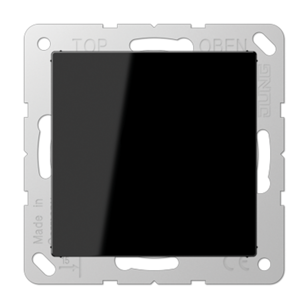 Tukša centrālā plāksne (uzspiežama fiksācija), melna, A500