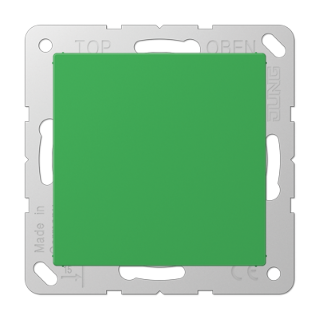 Tukša centrālā plāksne (uzspiežama fiksācija), zaļa, A500