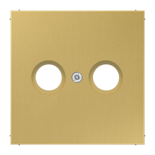 Metāliskā nosegplāksne TV ligzdai, klasiskais misiņš, LS990