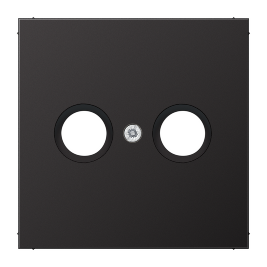 Metāliskā nosegplāksne TV ligzdai, tumša (alumīnija lakota), LS990