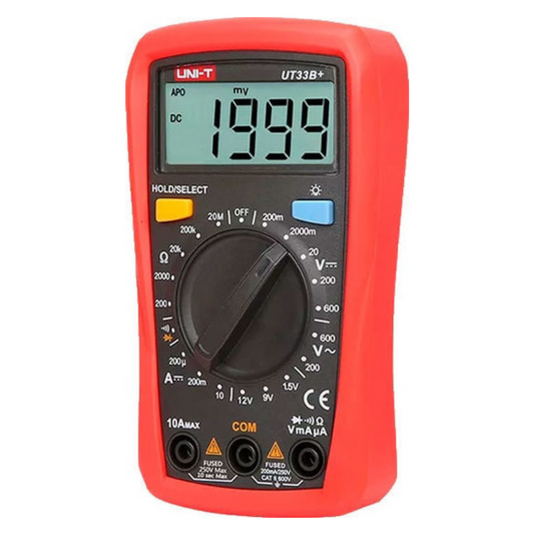 Digital multimeter UT33B+, LCD, VDC: 200mV, 2V, 20V, 200V, 600V UNI-T