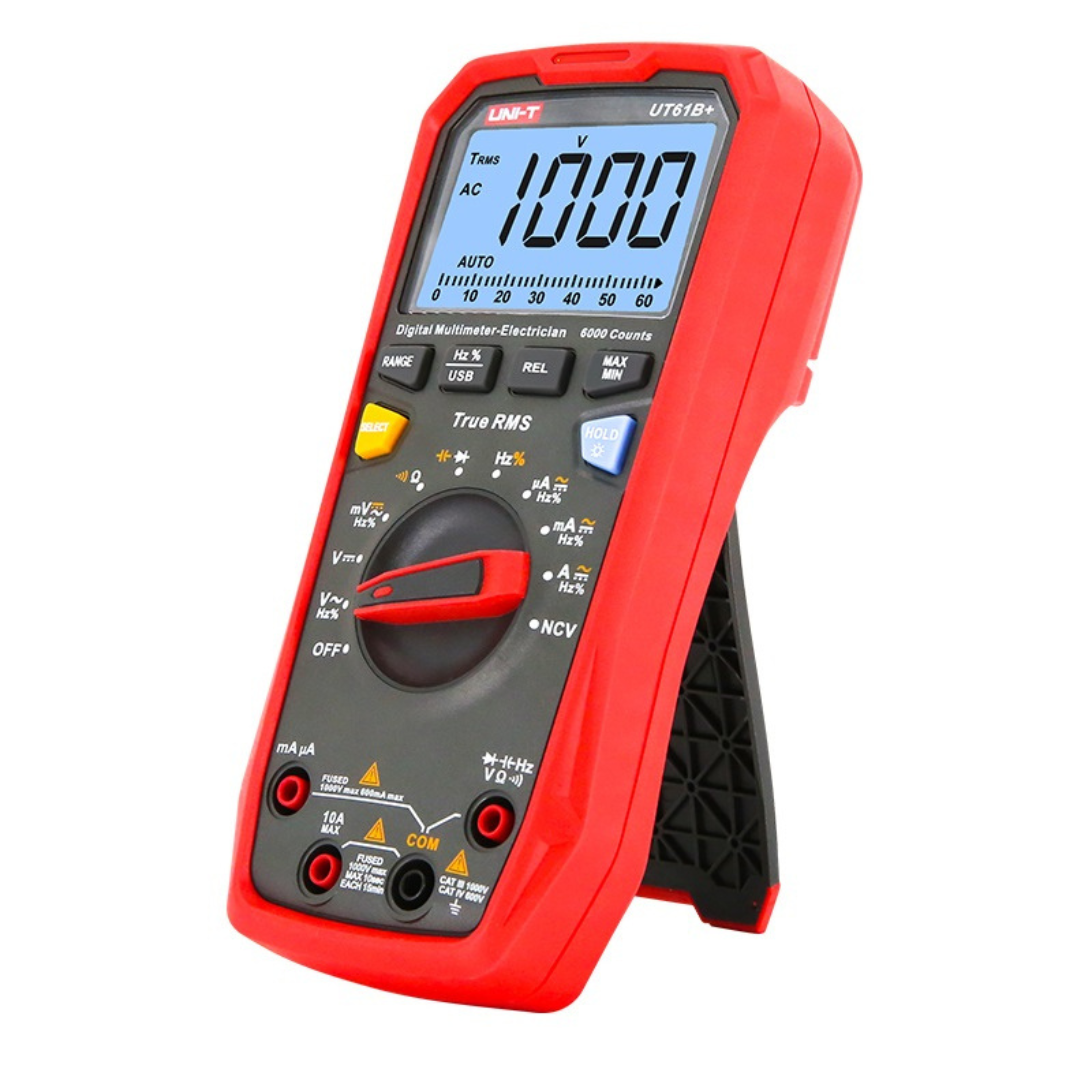 Profesionālais digitālais multimeters UT61B+, LCD, UNI-T