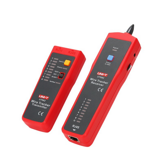 Kabeļu pāru meklētājs ar RJ-45 kabeļu testeri, UT682, UNI-T