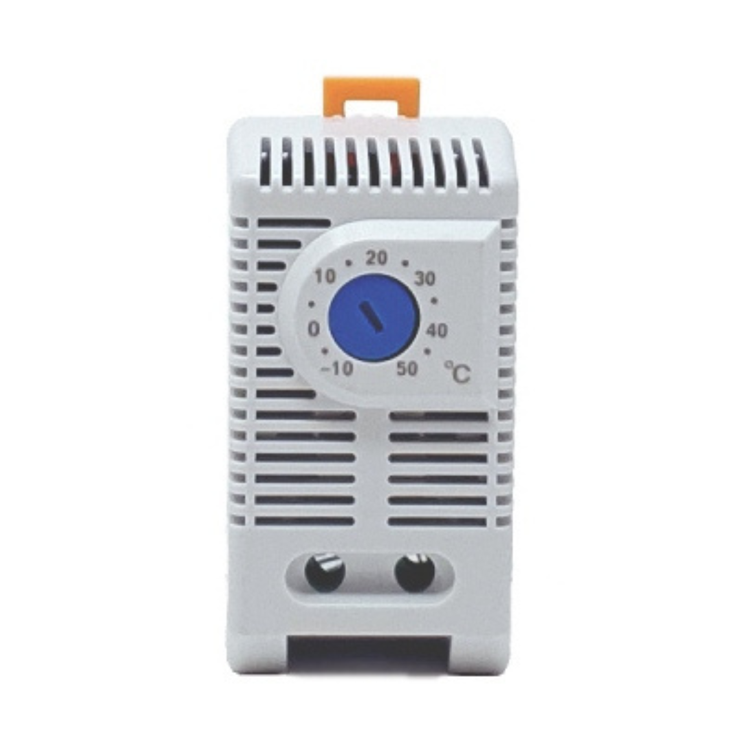 Sadales skapju ventilatoru termostats ar NO kontaktu, TA1050NO, 230V, 10A, -10C...+50C, VEXEN