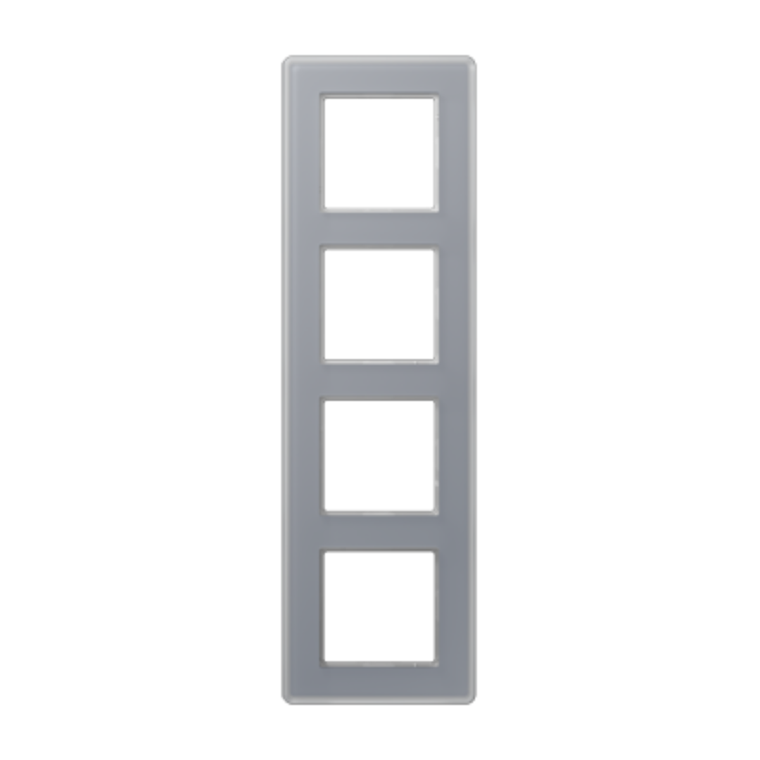 Rāmis stikla 4-vietīgs, kristāla pelēks, A VIVA