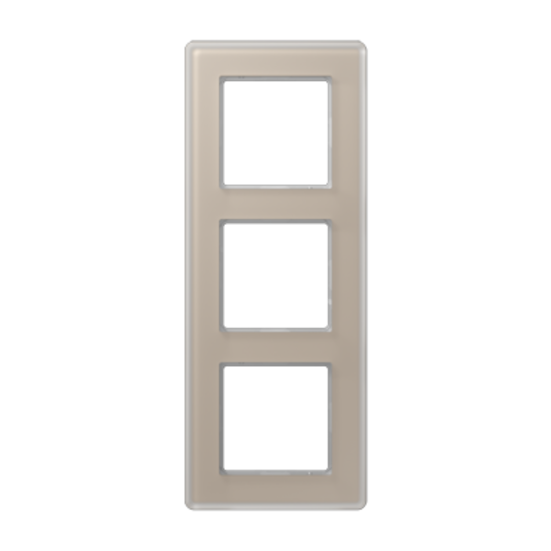 Rāmis stikla 3-vietīgs, šampanieša, A VIVA