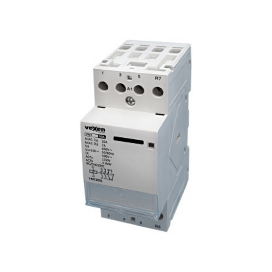 Modulārais kontaktors 3NO, 1NC, 20A, AC230V, VMC2031, Vexen