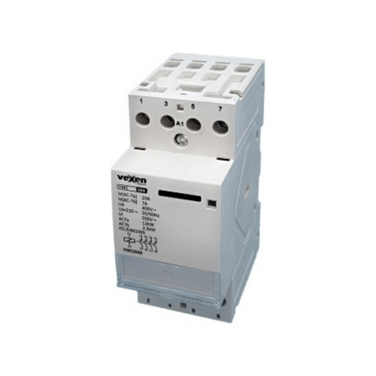 Modulārais kontaktors 4NO, 20A, AC230V, VMC2040, Vexen